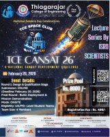 TCE CANSAT 26 National Cansat Development Challenge Poster